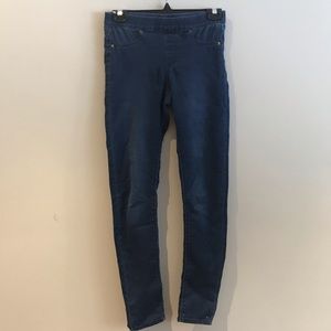 H&M skinny tapered blue jeggings size 4